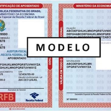 Receita Federal aprova modelo da Cédula de Identificação de Aposentado