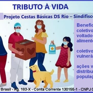Doações dos filiados mantêm entrega de cestas básicas no Rio