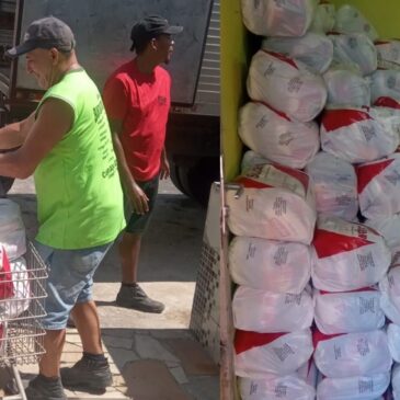 Tributo à Vida encerra o ano com entrega de 200 cestas básicas a Curupaiti