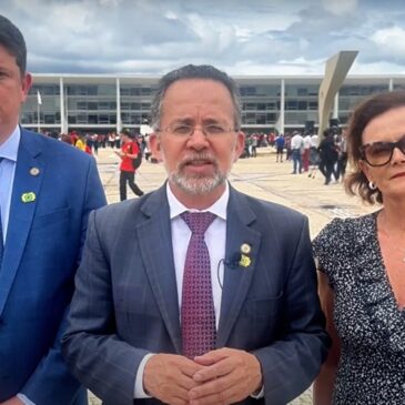 DEN participa de ato em defesa da Democracia e cobra atendimento à pauta da categoria